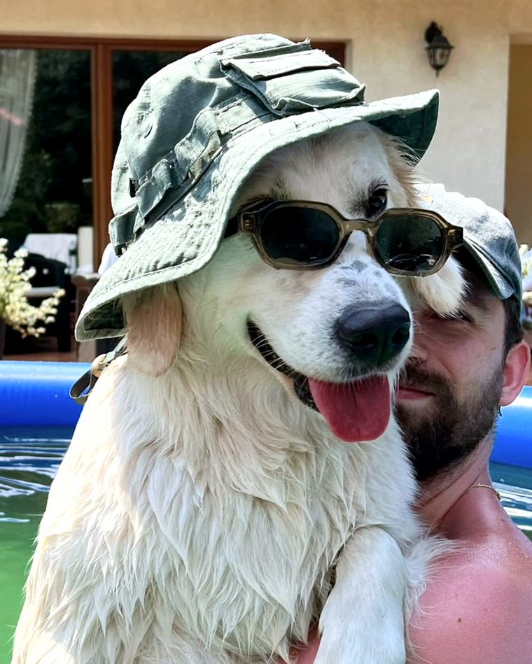The two of us and the pup
